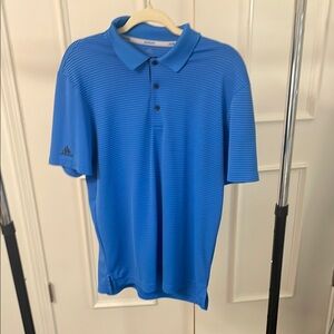Adidas Blue Polo Shirt Classic Design